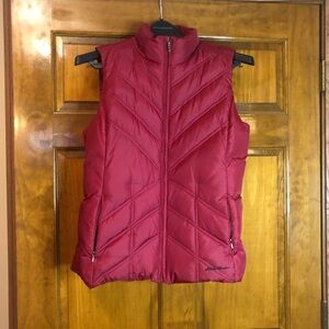Marron Eddie Bauer Premium Goose Down Vest Jacket Size Large